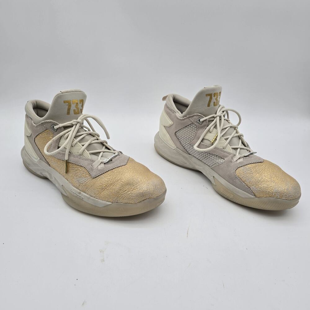 Adidas Damian D Lillard Mens 15 Gold 2 BHM Black History Jesse Owens AQ7959